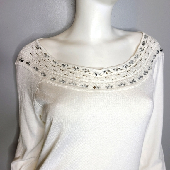 White Sweater Brand New With Tags sz XL - Picture 6 of 11
